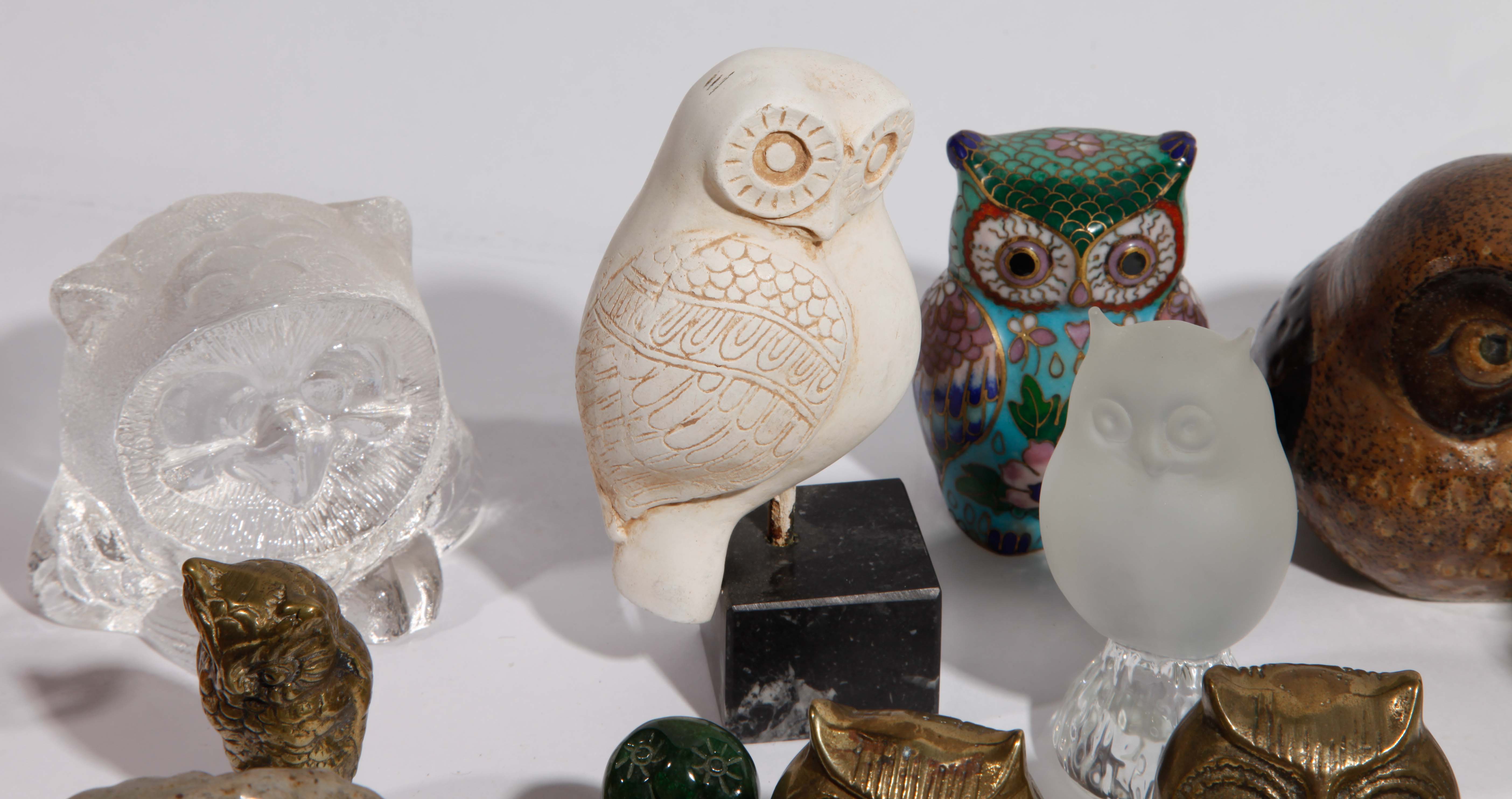 Large Grouping of Decorative Owls