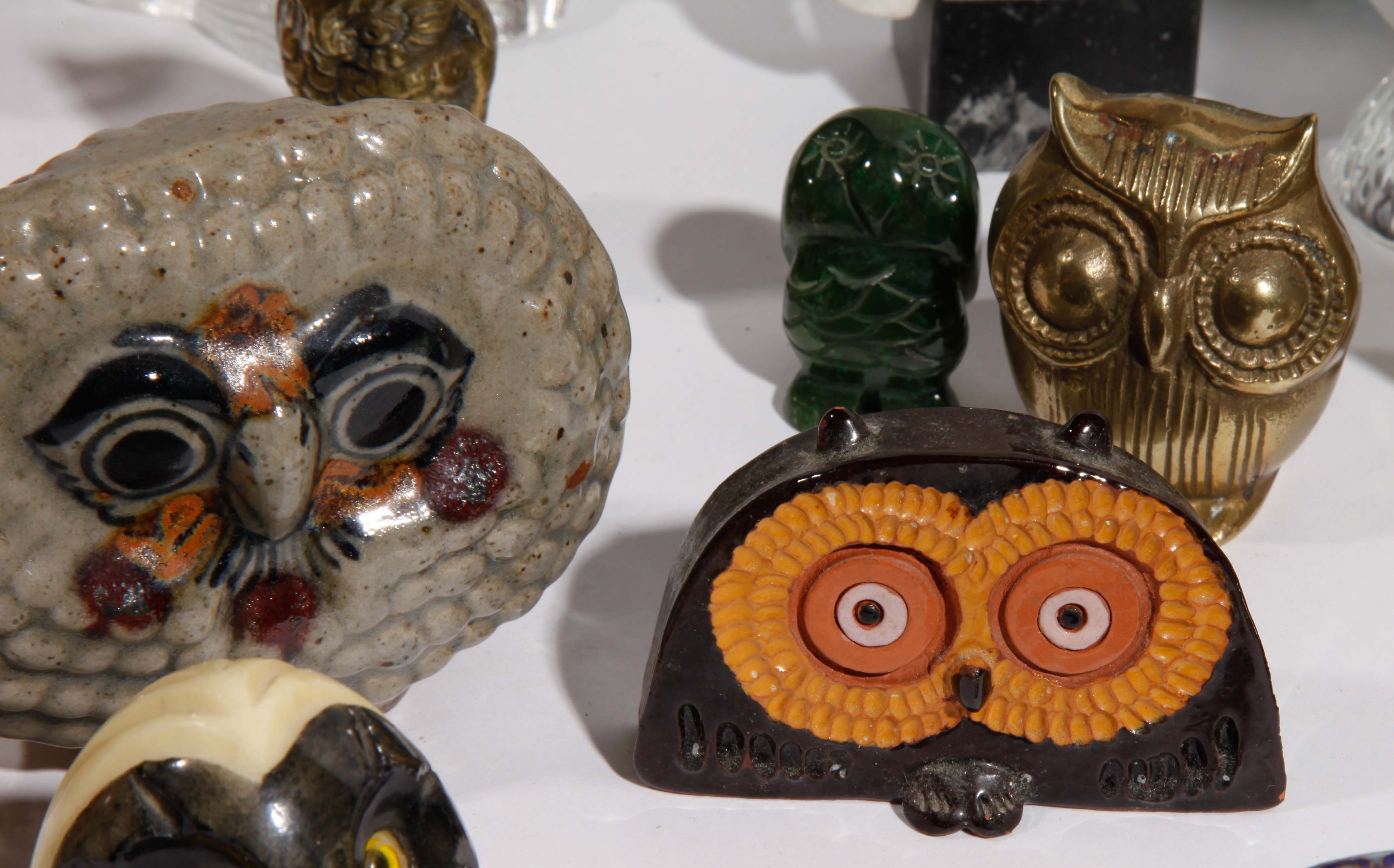 Large Grouping of Decorative Owls