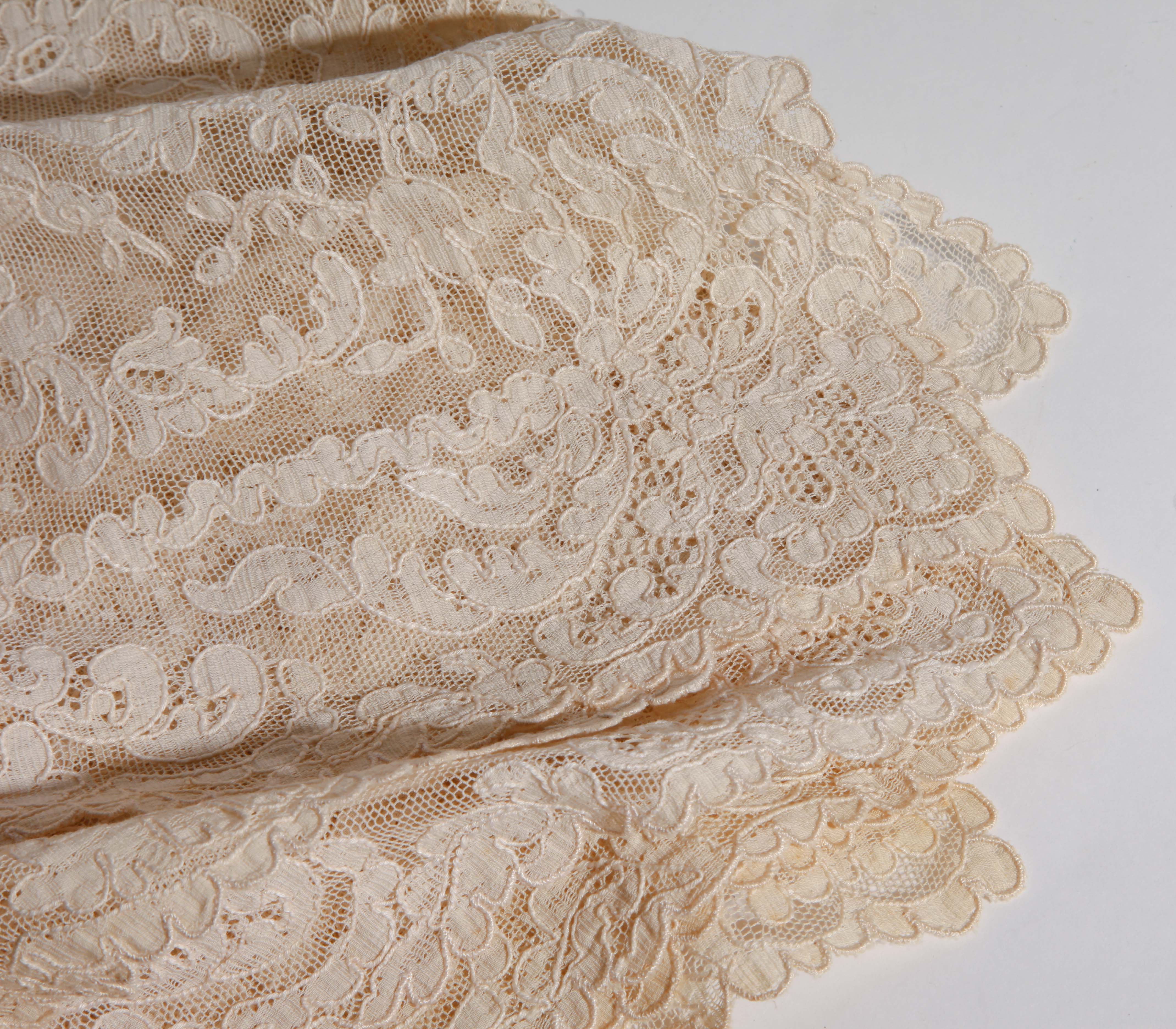 Alencon Lace Placemats and Pillow Cases