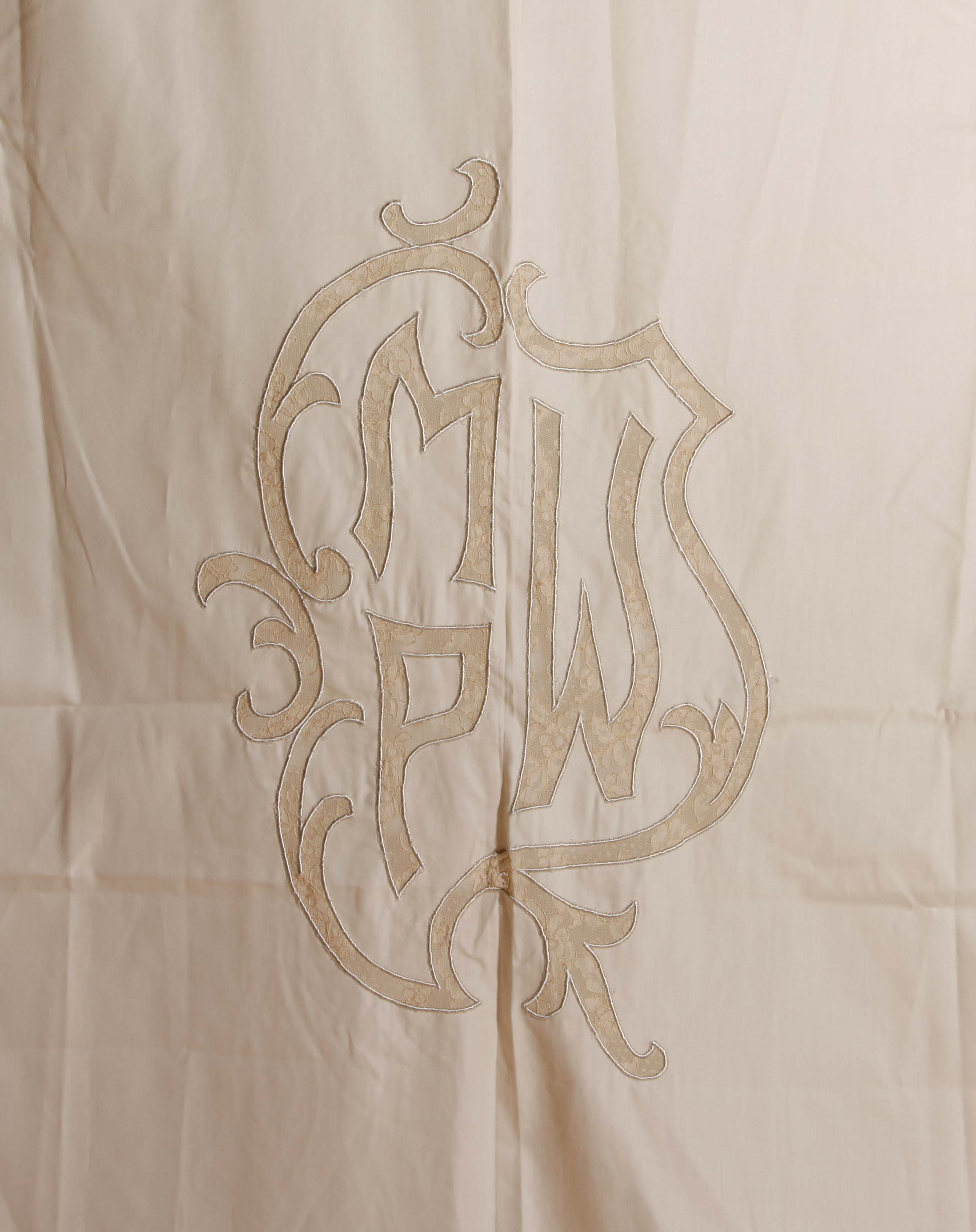 Alencon Lace Placemats and Pillow Cases