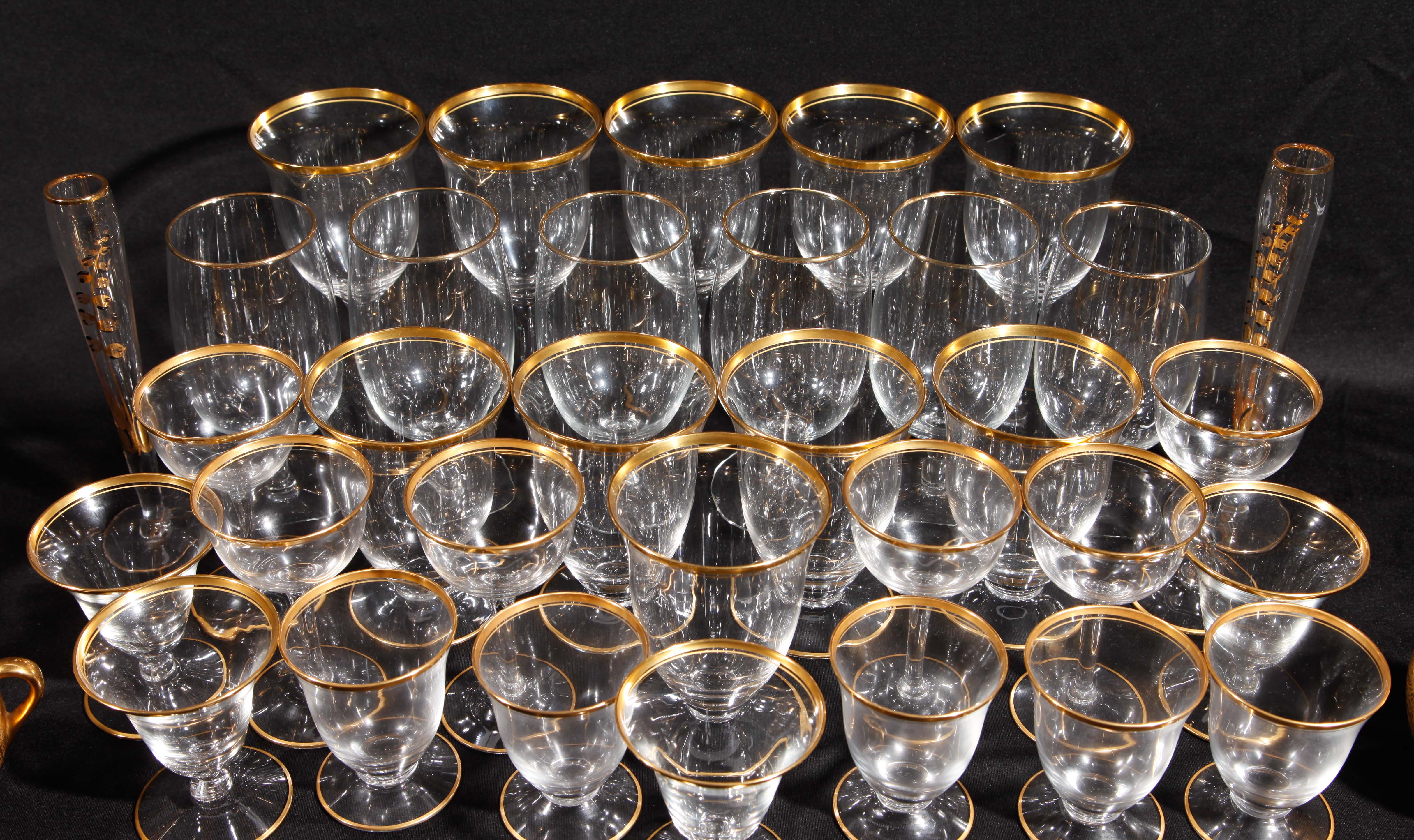 Golden Glassware