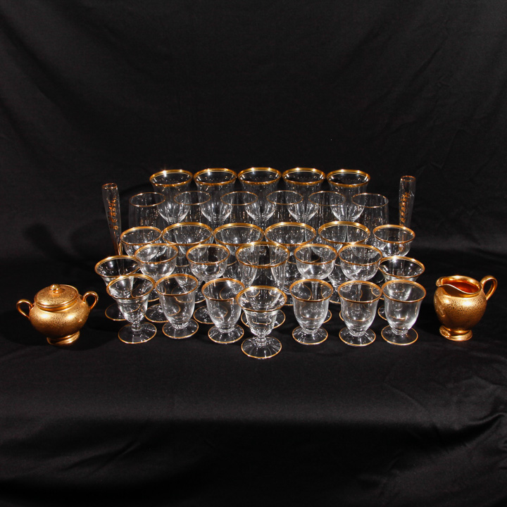 Golden Glassware