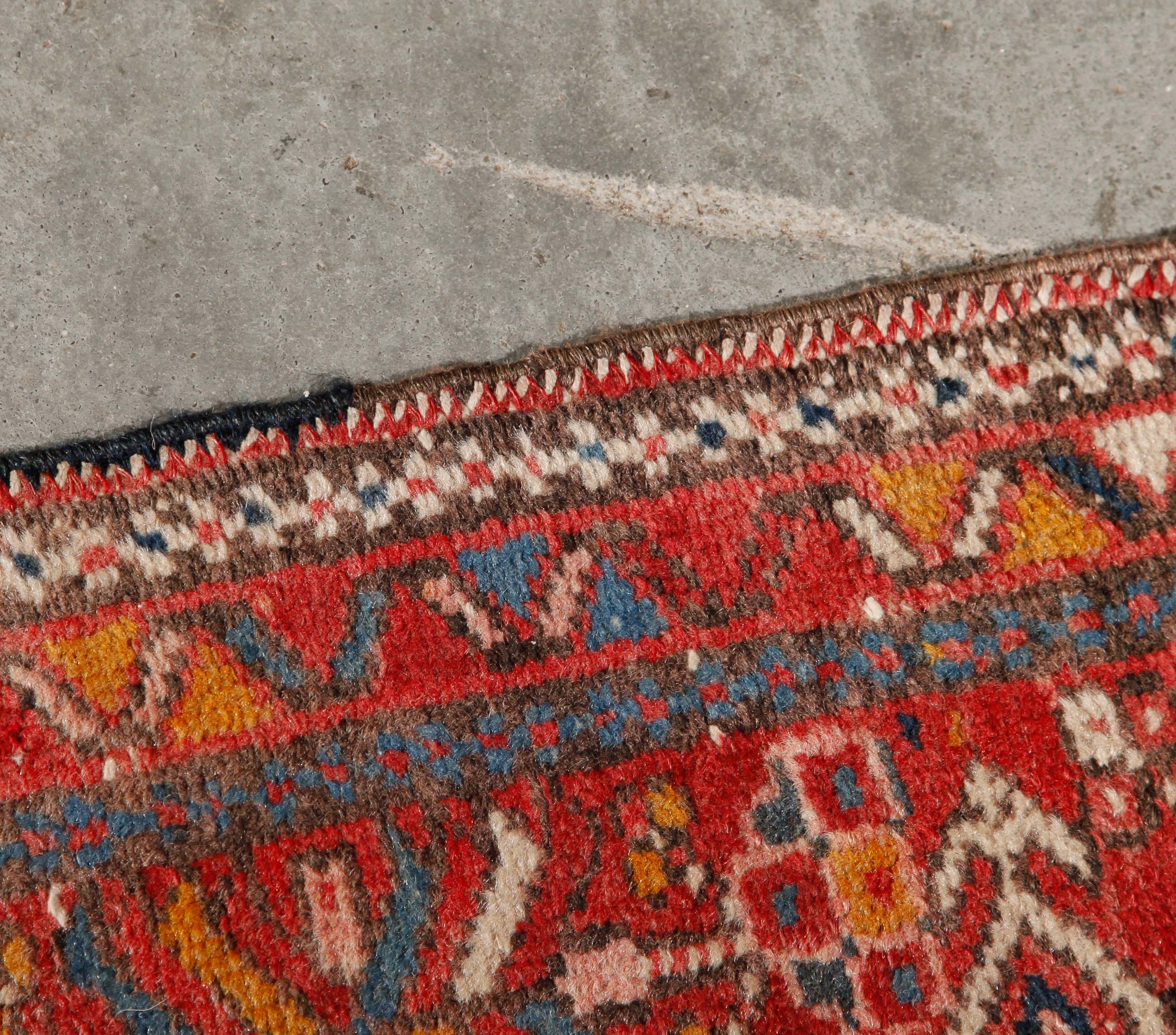 Vintage Handwoven Karaja Carpet Runner