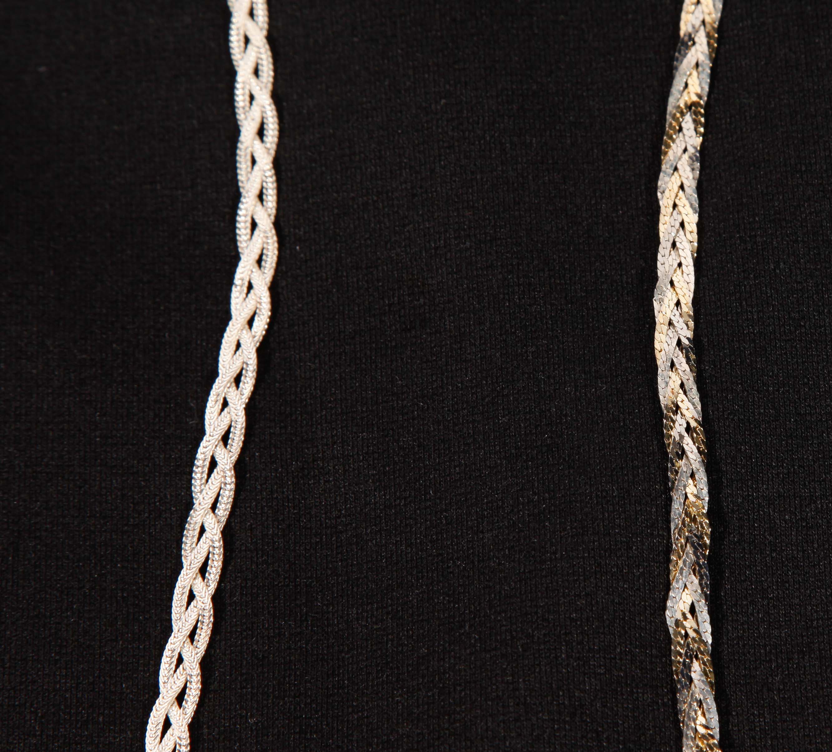 Assortment of Sterling Silver Necklaces