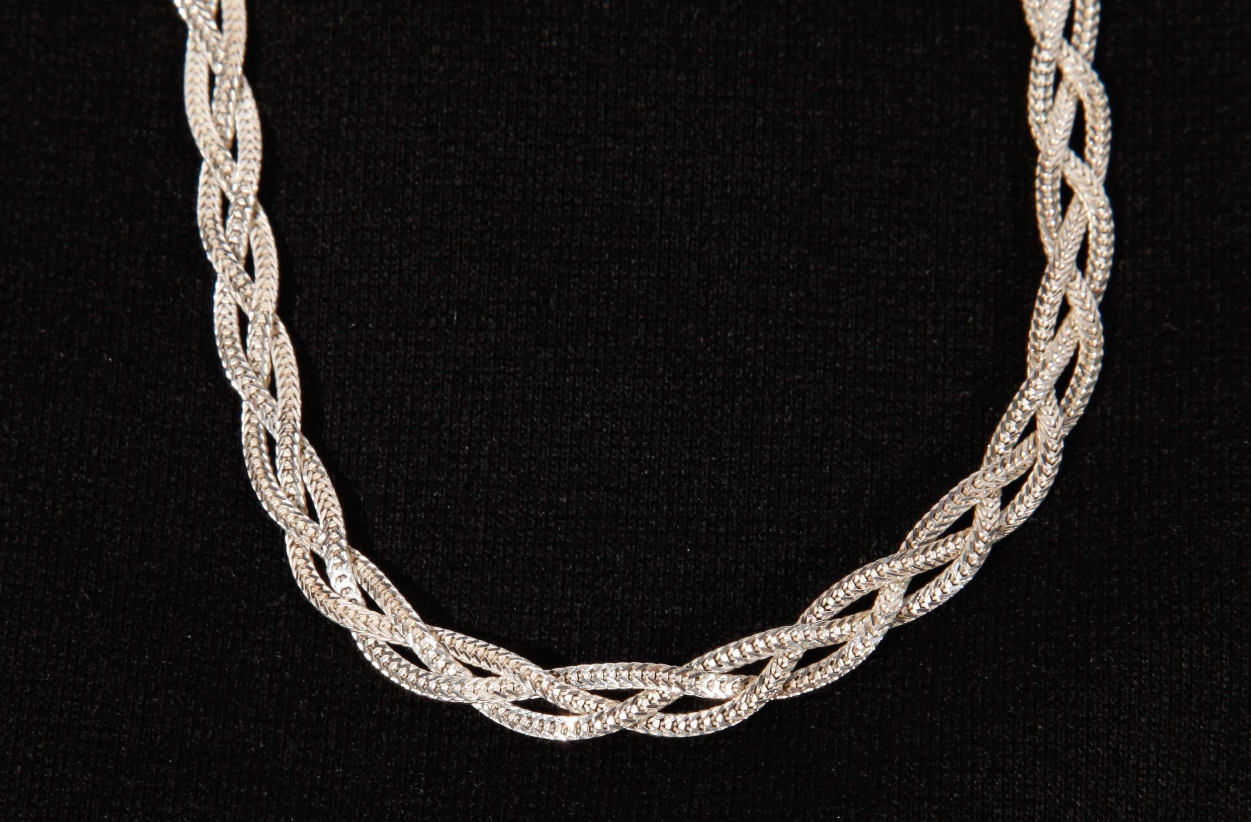 Assortment of Sterling Silver Necklaces