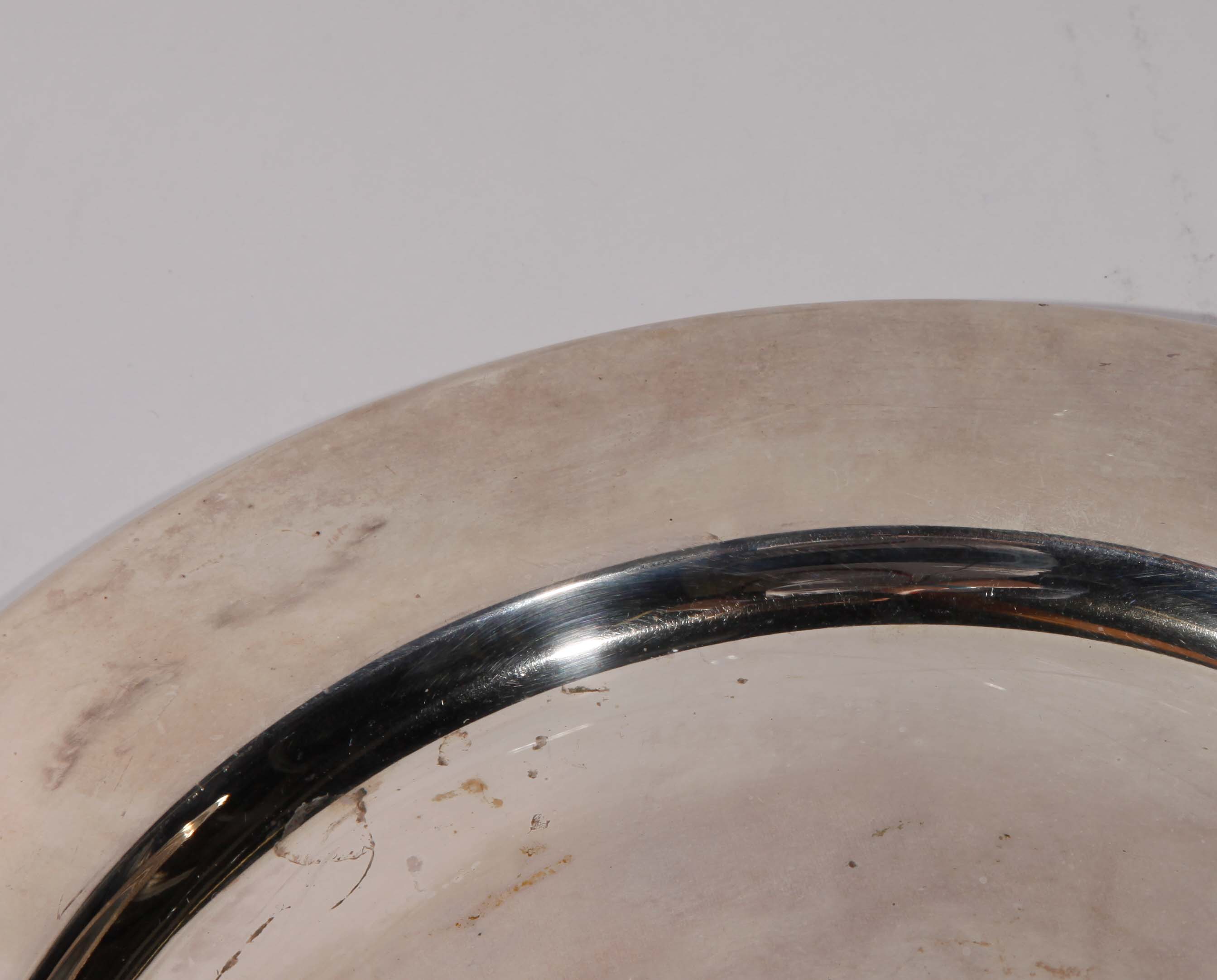 Grouping of an Old Copper Offetory Plate and Metal Chargers