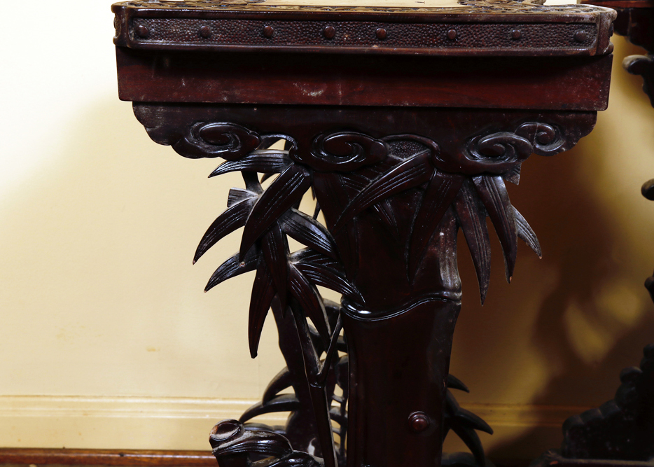 Set of Vintage Chinese Hardwood Nesting Tables