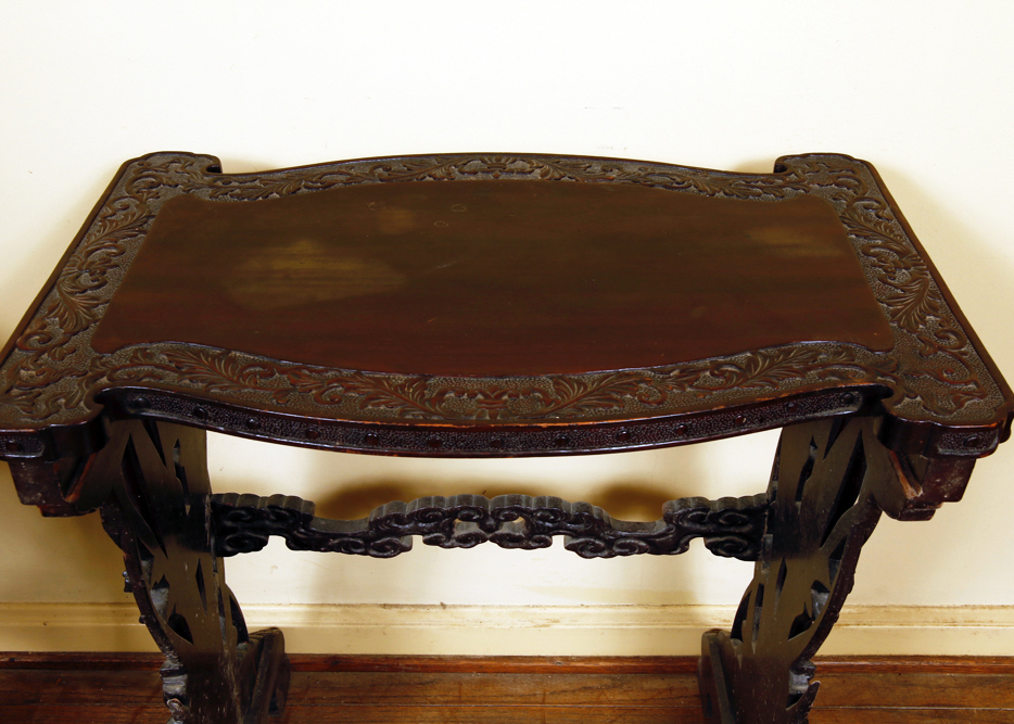 Set of Vintage Chinese Hardwood Nesting Tables