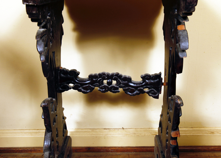 Set of Vintage Chinese Hardwood Nesting Tables