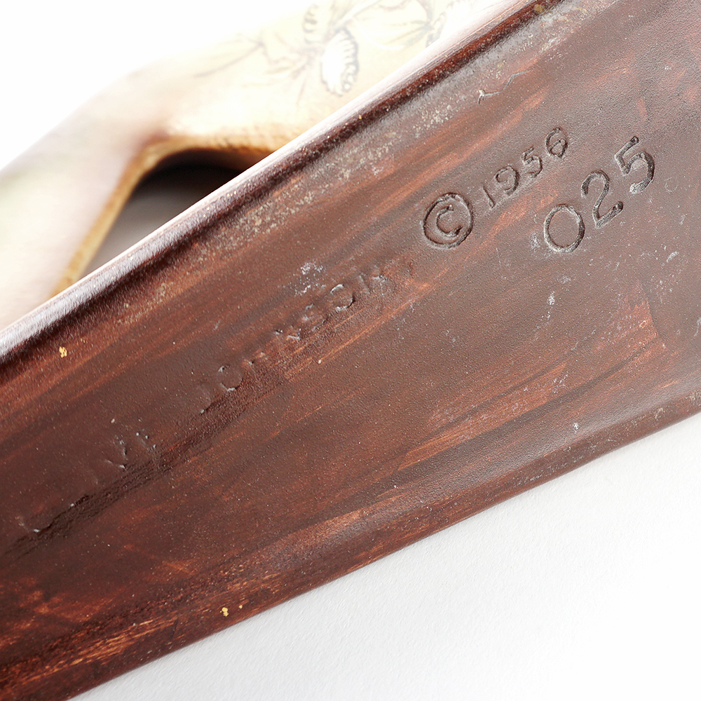 1956 Handpainted Ceramic Art Decanter by Olive Johnson