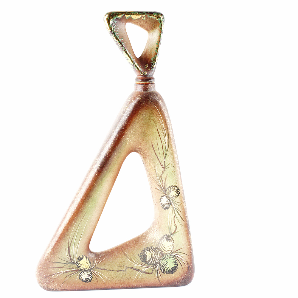 1956 Handpainted Ceramic Art Decanter by Olive Johnson