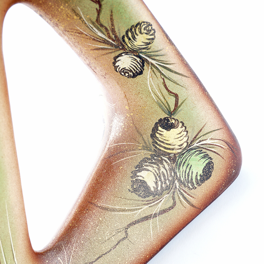 1956 Handpainted Ceramic Art Decanter by Olive Johnson