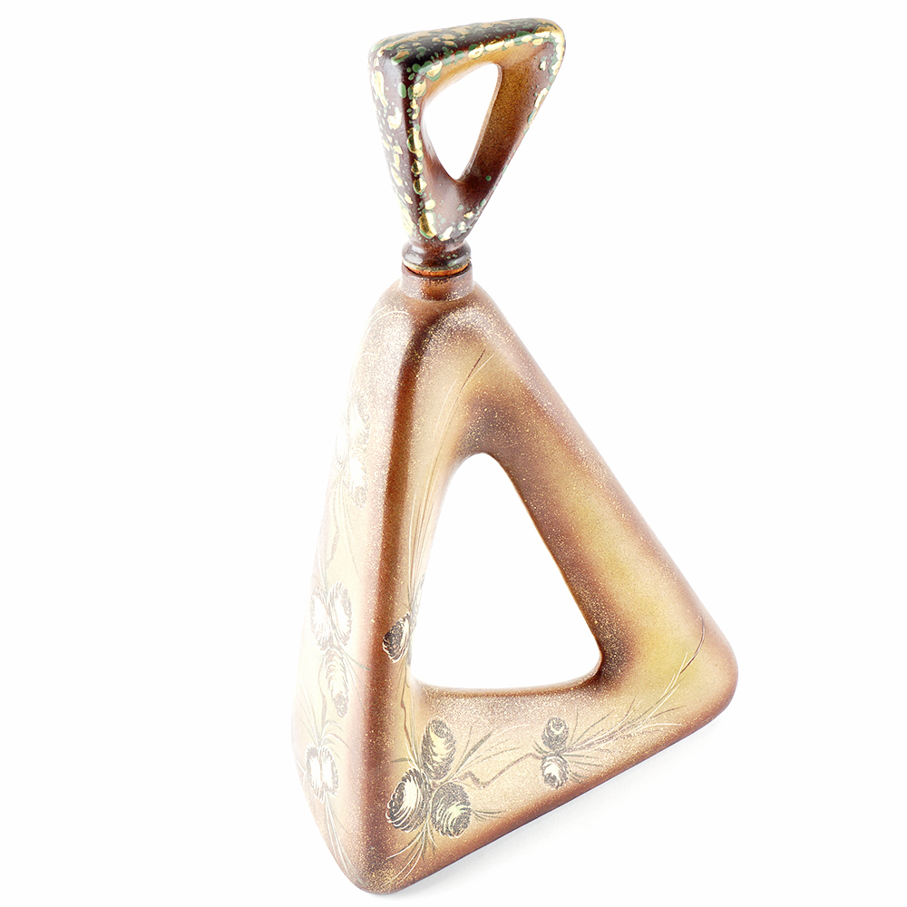 1956 Handpainted Ceramic Art Decanter by Olive Johnson