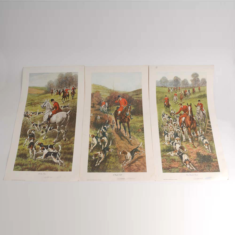 Three Fox Hunting Prints