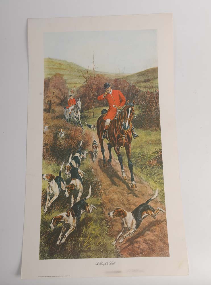 Three Fox Hunting Prints