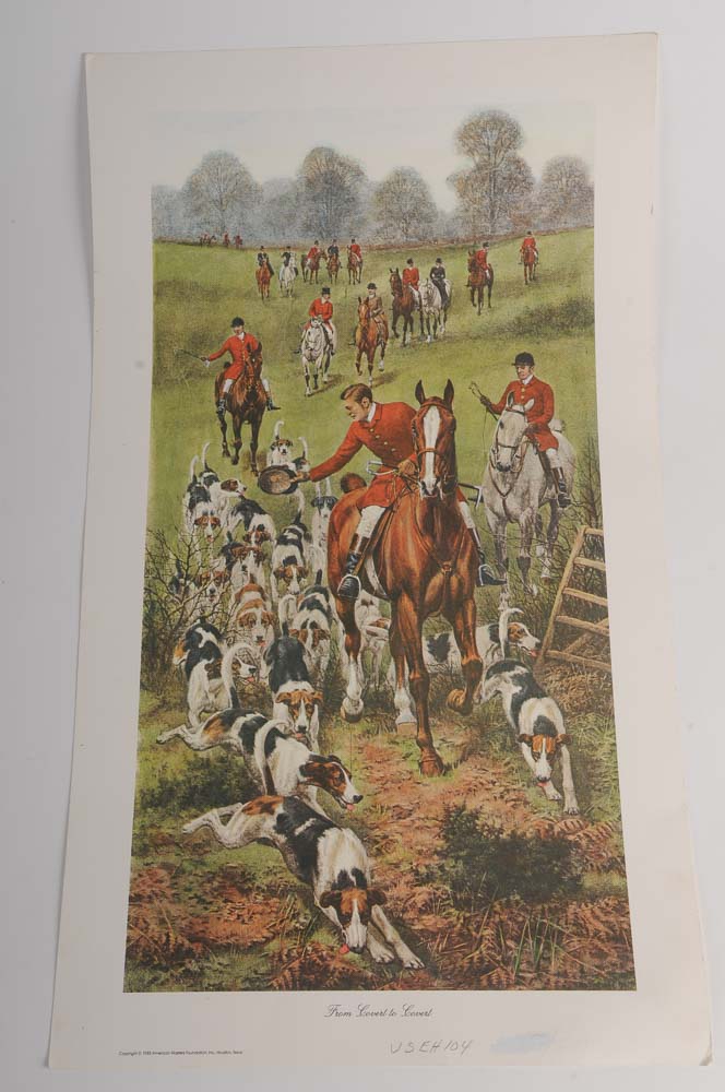 Three Fox Hunting Prints