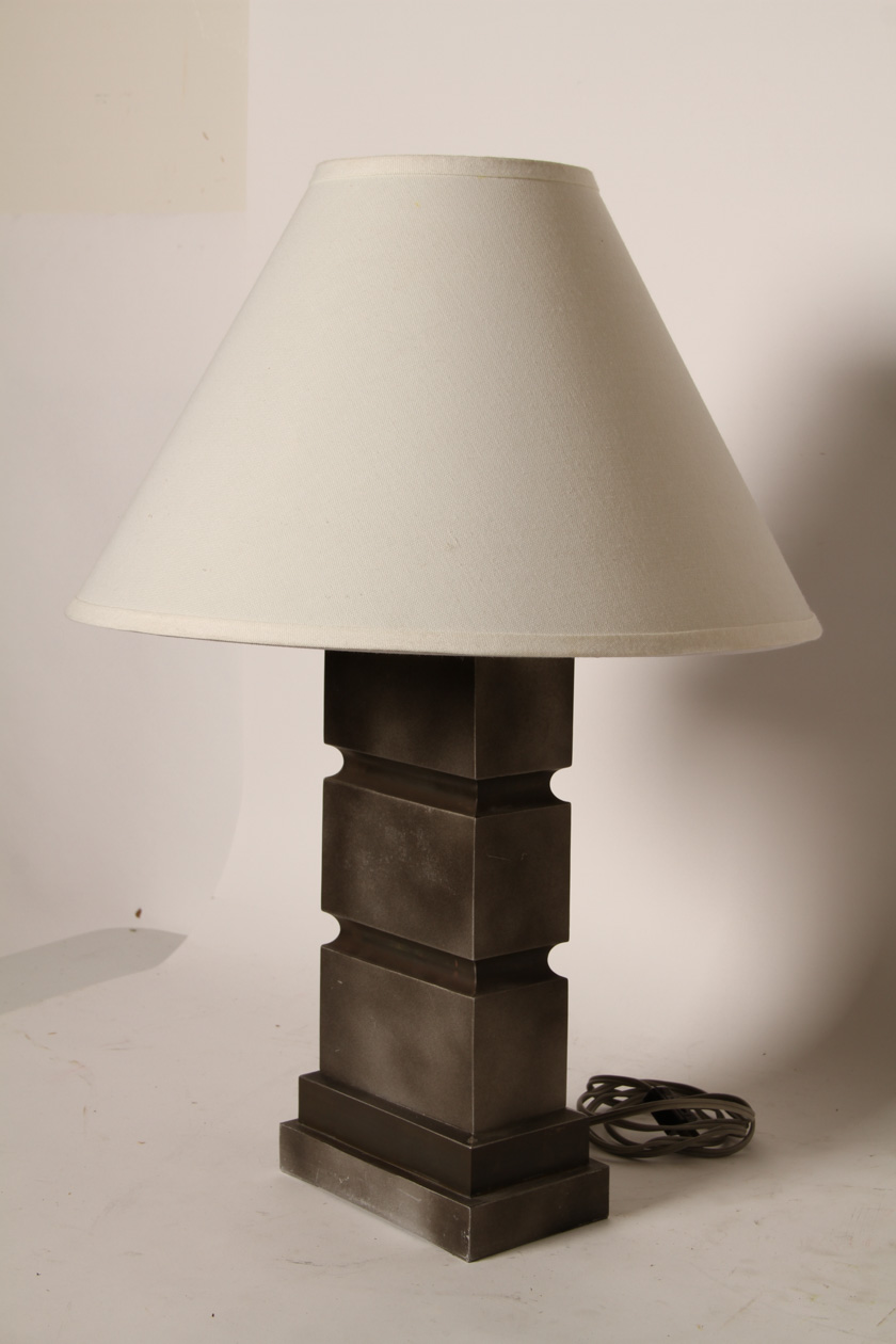 Pair of Modern Gray Table Lamps