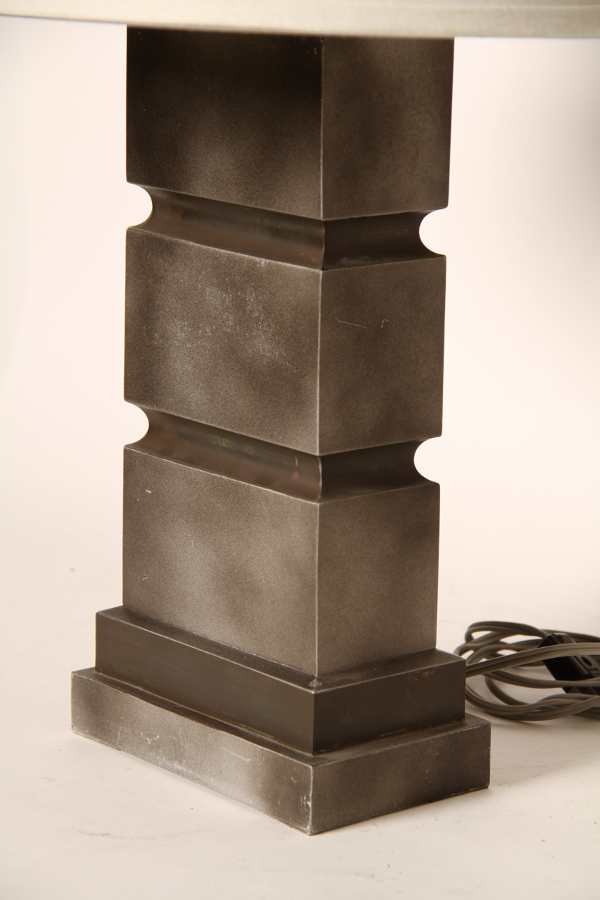 Pair of Modern Gray Table Lamps