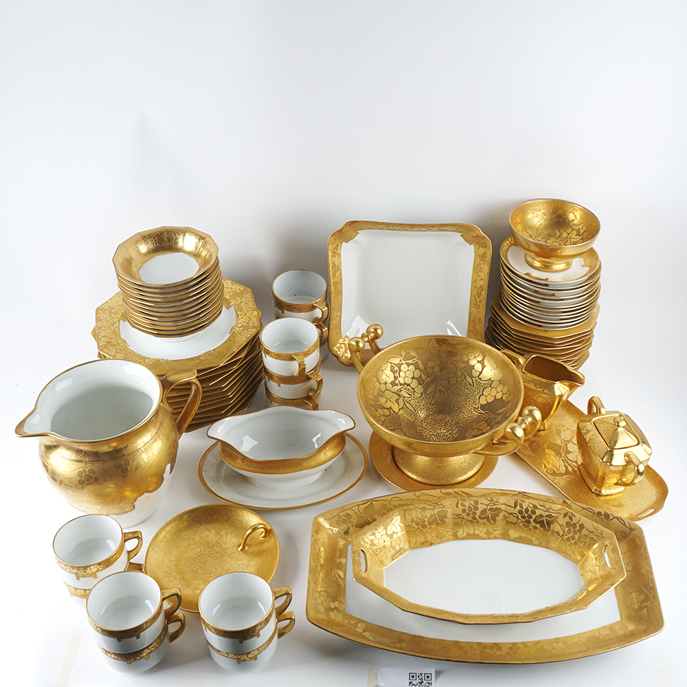 71 Piece Vintage Bavarian Fine China Set