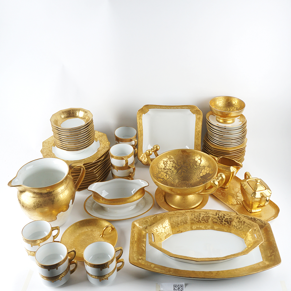 71 Piece Vintage Bavarian Fine China Set