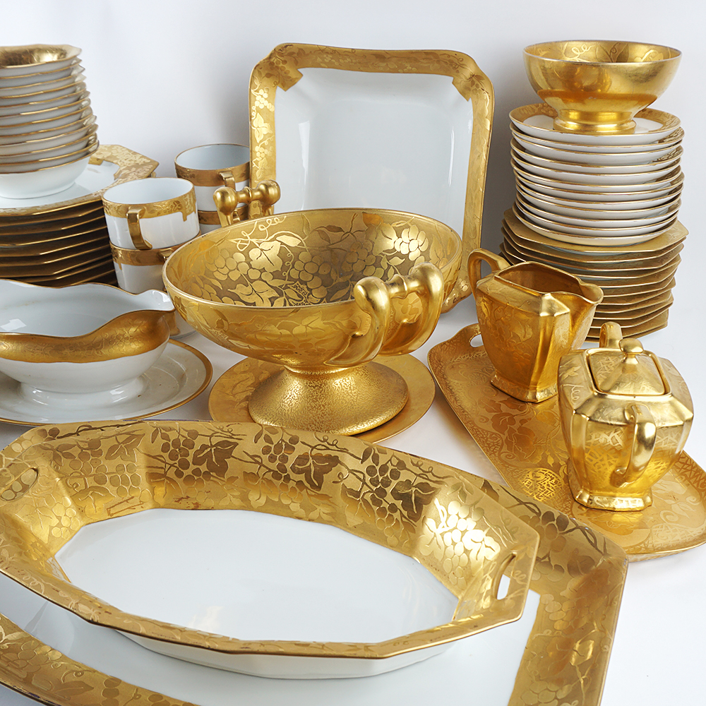 71 Piece Vintage Bavarian Fine China Set