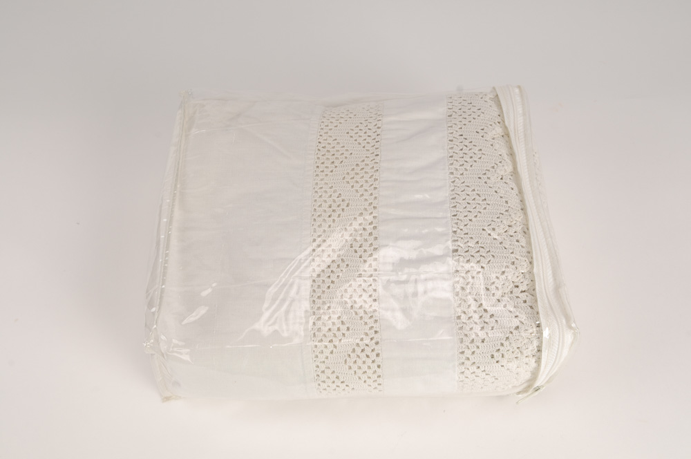 Vintage Counterpane and Hand Crochet Sheets