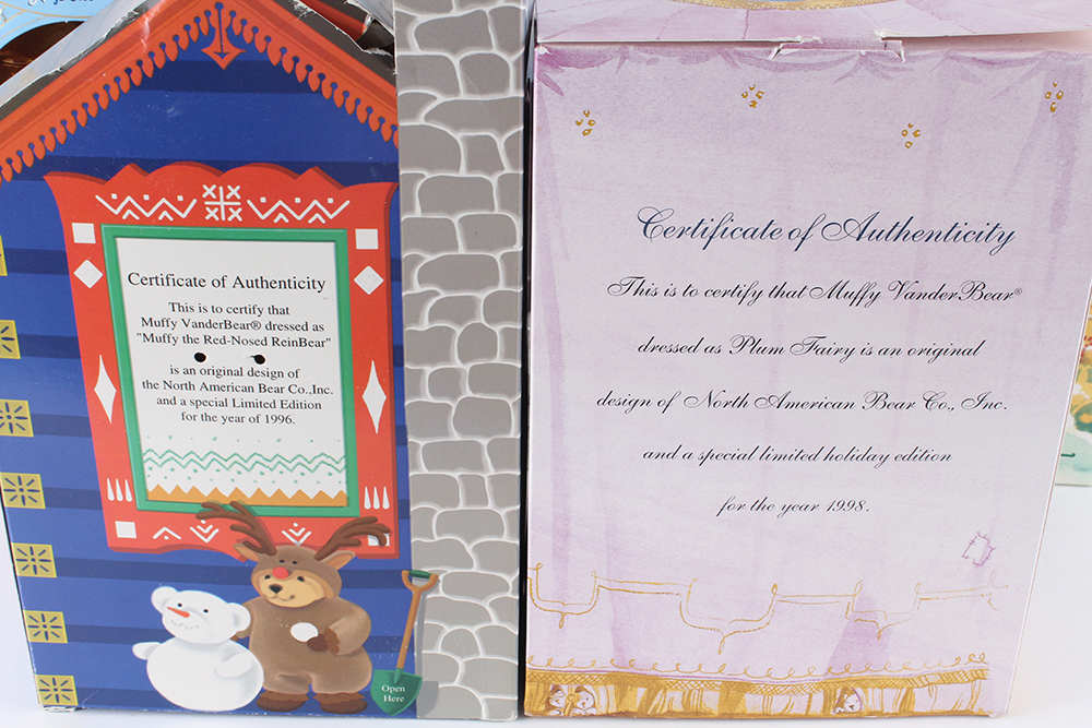 Muffy Bears, Holiday Limited Editions