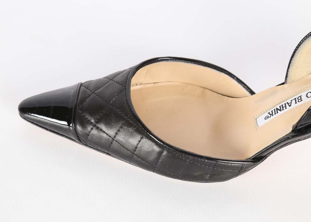 Manolo Blahnik Black Slingbacks