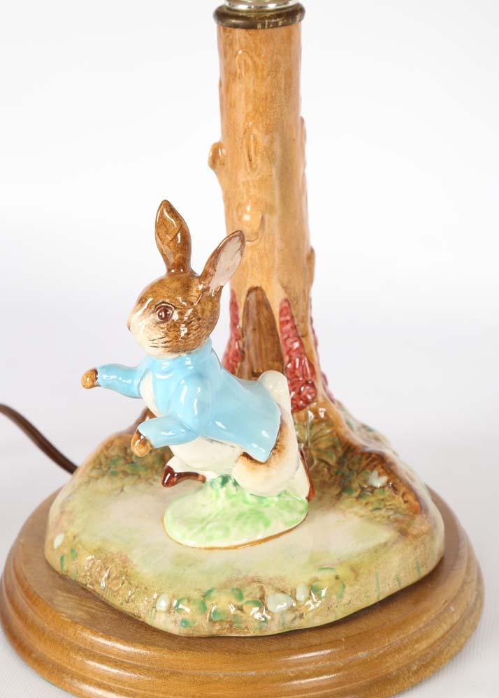 Vintage Peter Rabbit Figural Table Lamp