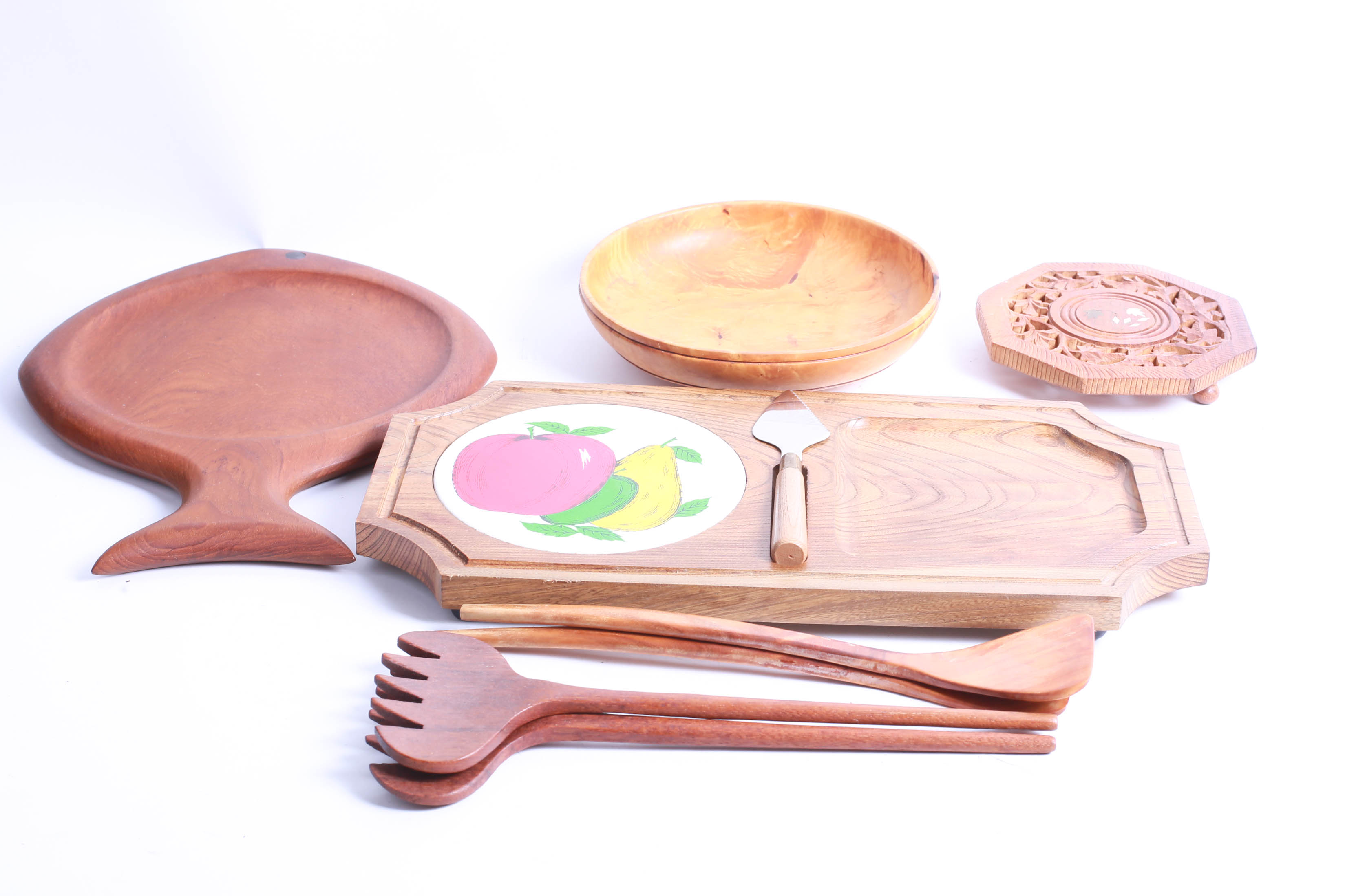 Collection of Vintage Wooden Kitchenalia