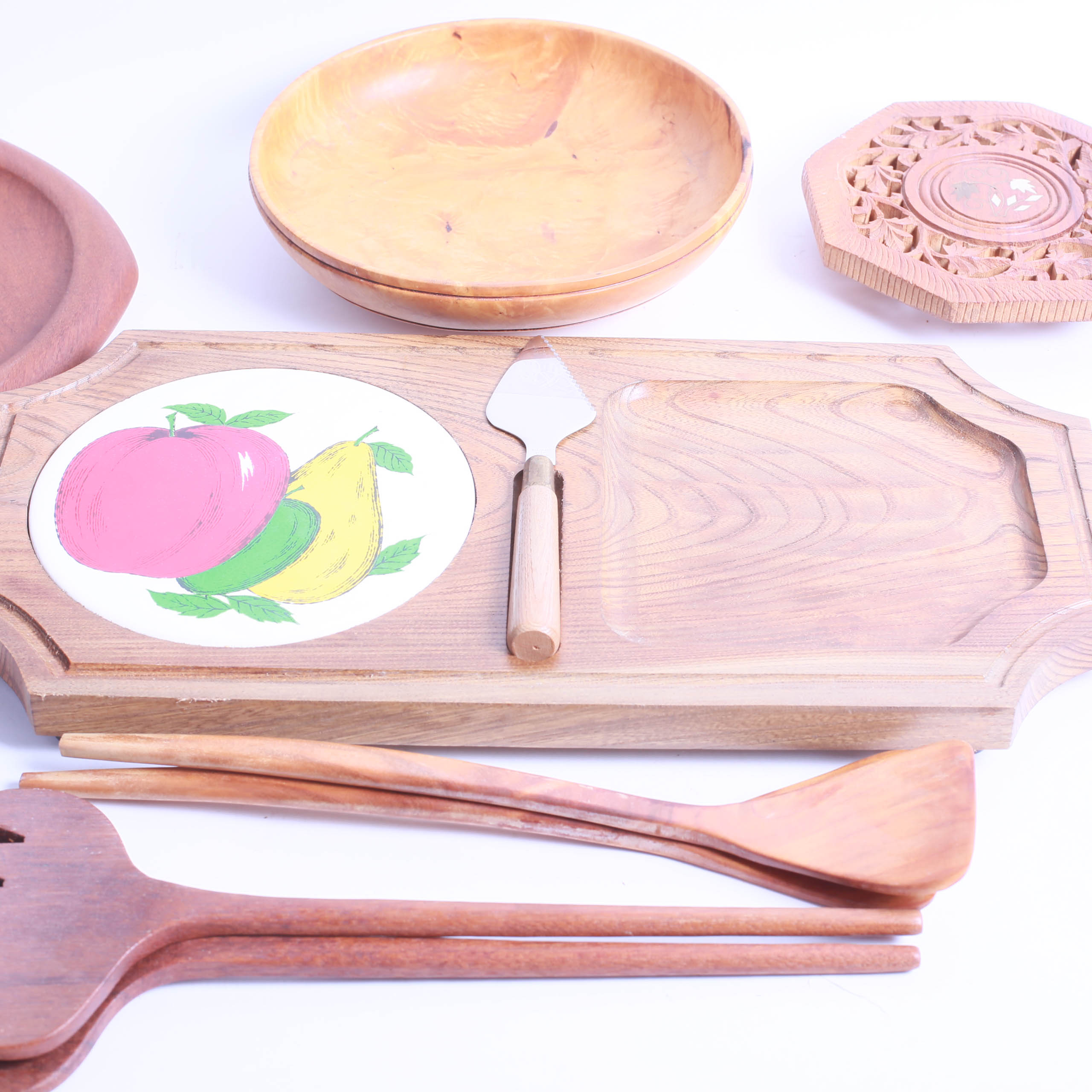 Collection of Vintage Wooden Kitchenalia