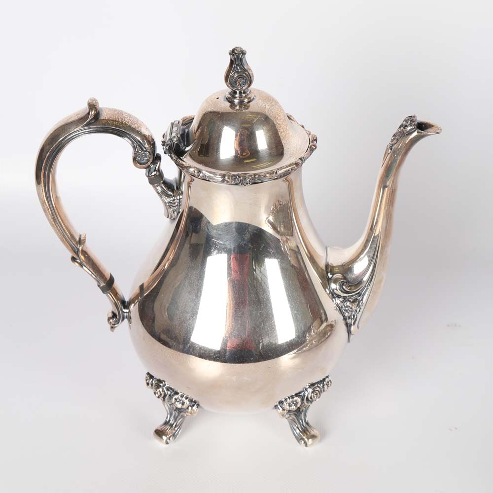 Wilcox American Rose Silver Plated Tea Service