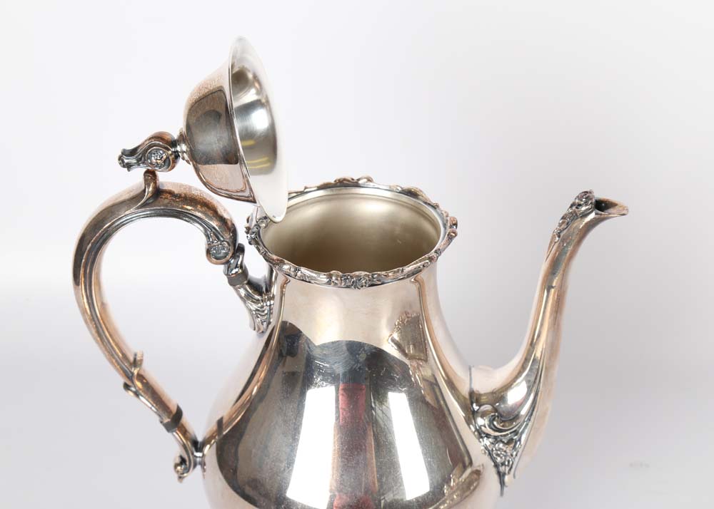 Wilcox American Rose Silver Plated Tea Service