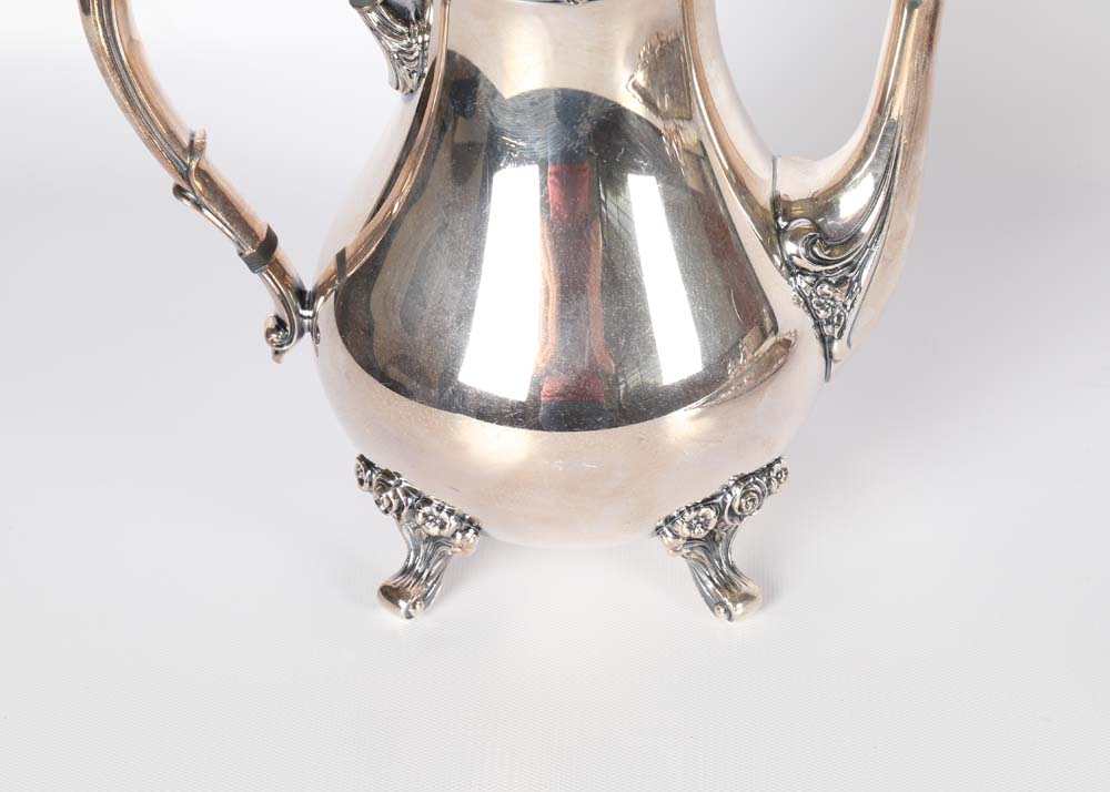 Wilcox American Rose Silver Plated Tea Service