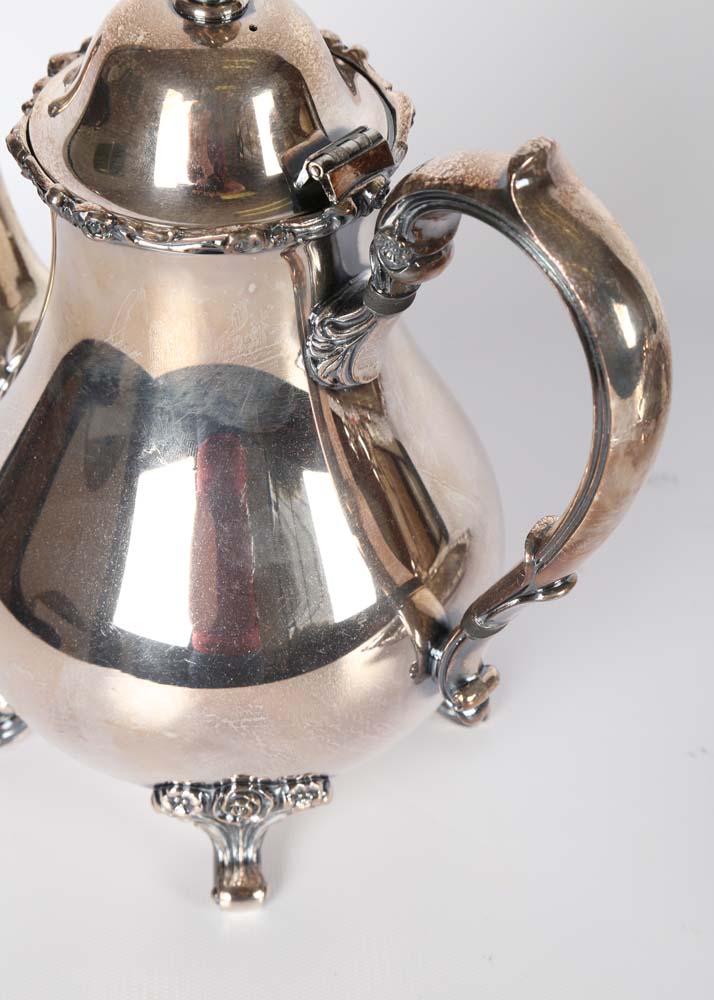 Wilcox American Rose Silver Plated Tea Service