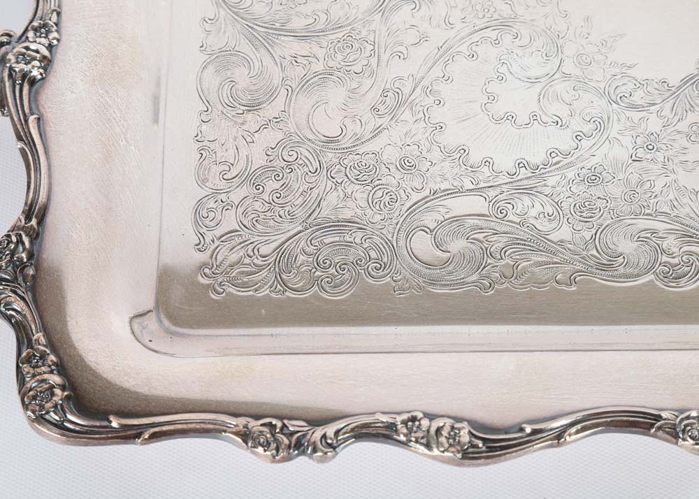 Wilcox American Rose Silver Plated Tea Service