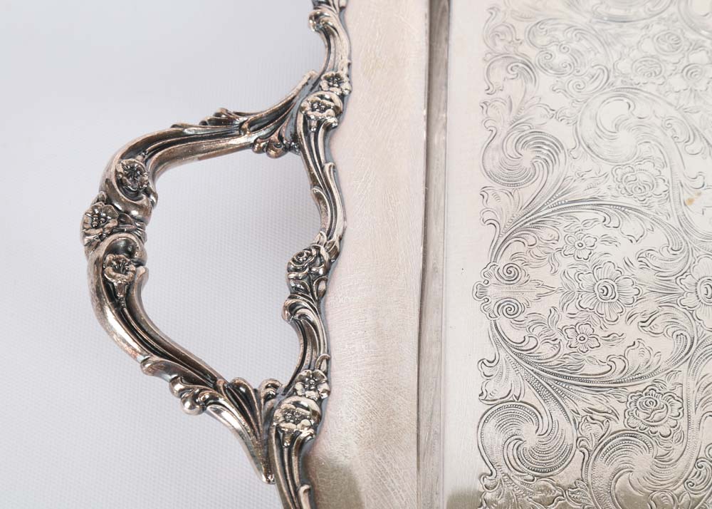 Wilcox American Rose Silver Plated Tea Service