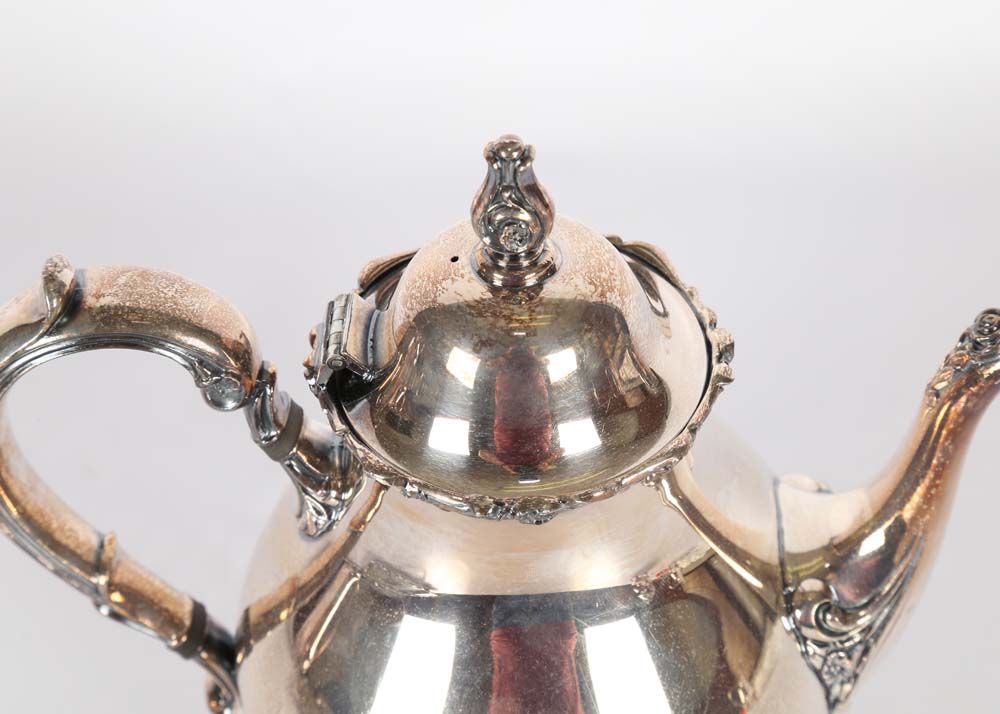 Wilcox American Rose Silver Plated Tea Service