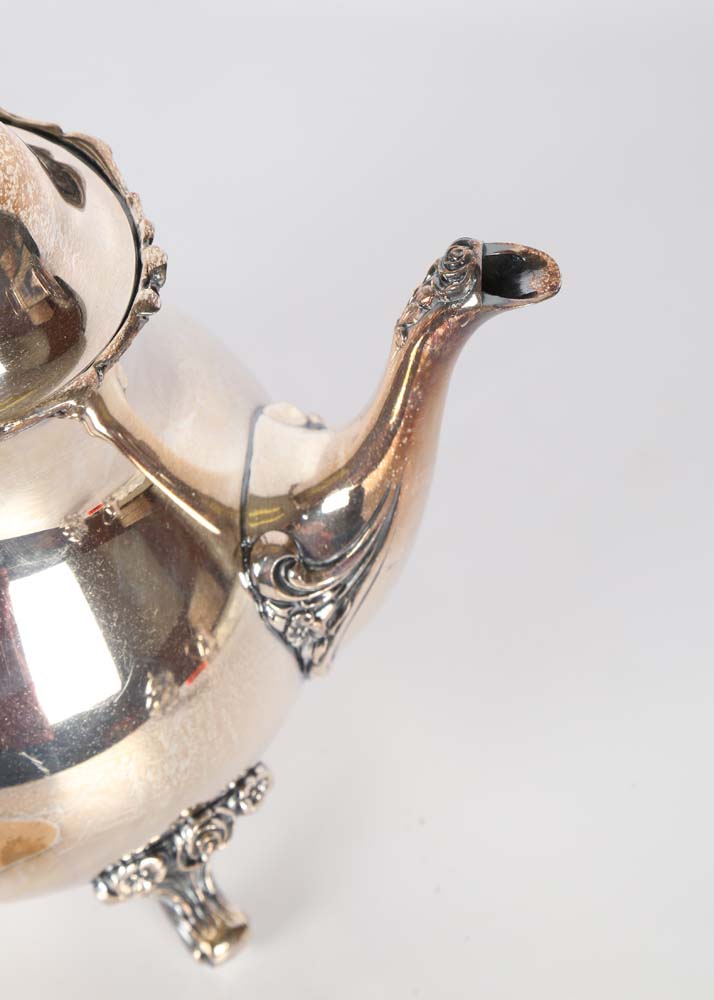 Wilcox American Rose Silver Plated Tea Service