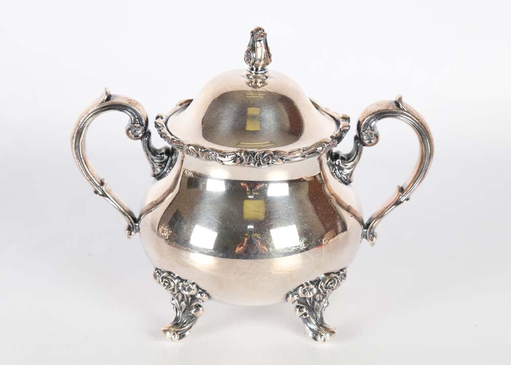 Wilcox American Rose Silver Plated Tea Service