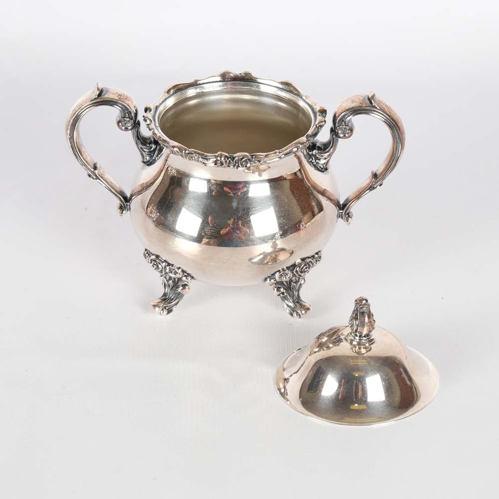 Wilcox American Rose Silver Plated Tea Service