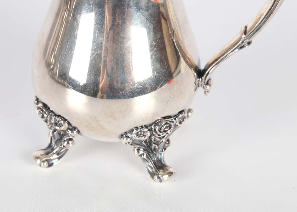 Wilcox American Rose Silver Plated Tea Service