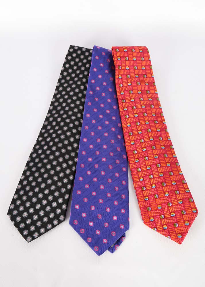 Men's Designer Neckties Including Zegna and Ferragamo