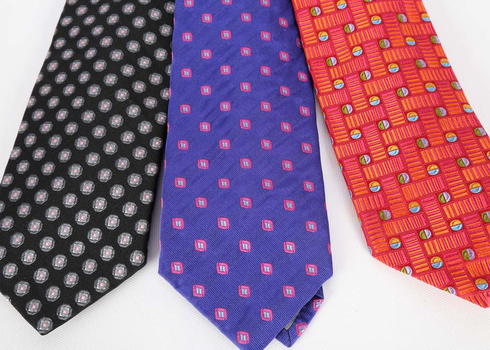Men's Designer Neckties Including Zegna and Ferragamo