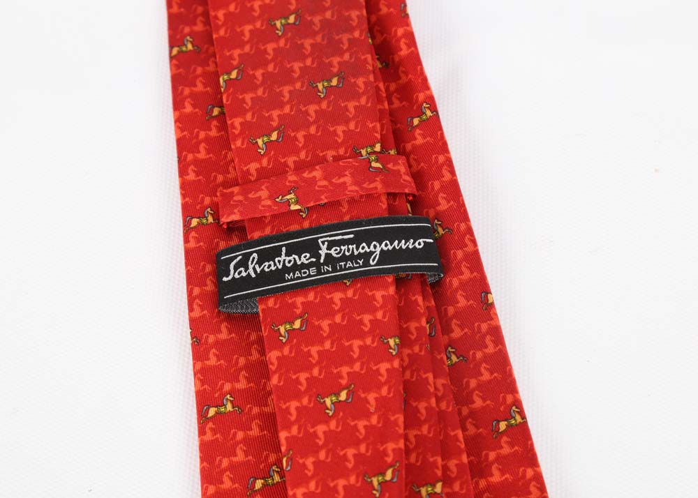 Men's Designer Neckties Including Zegna and Ferragamo