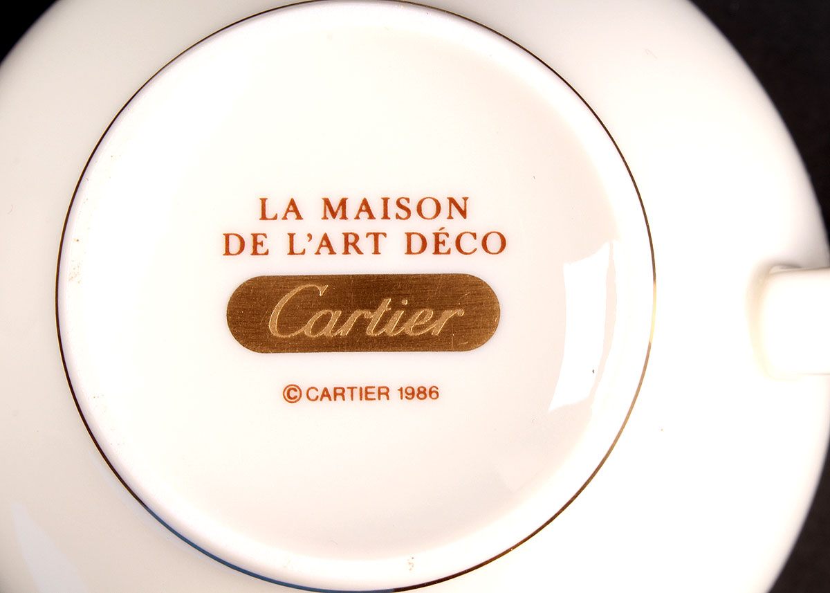 Cartier La Maison de L'Art Deco Teacups and Saucers