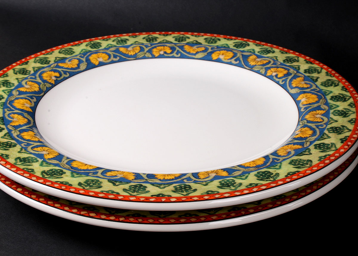 World Market Voyage "Horse" and "Elephant" Earthenware Dishes