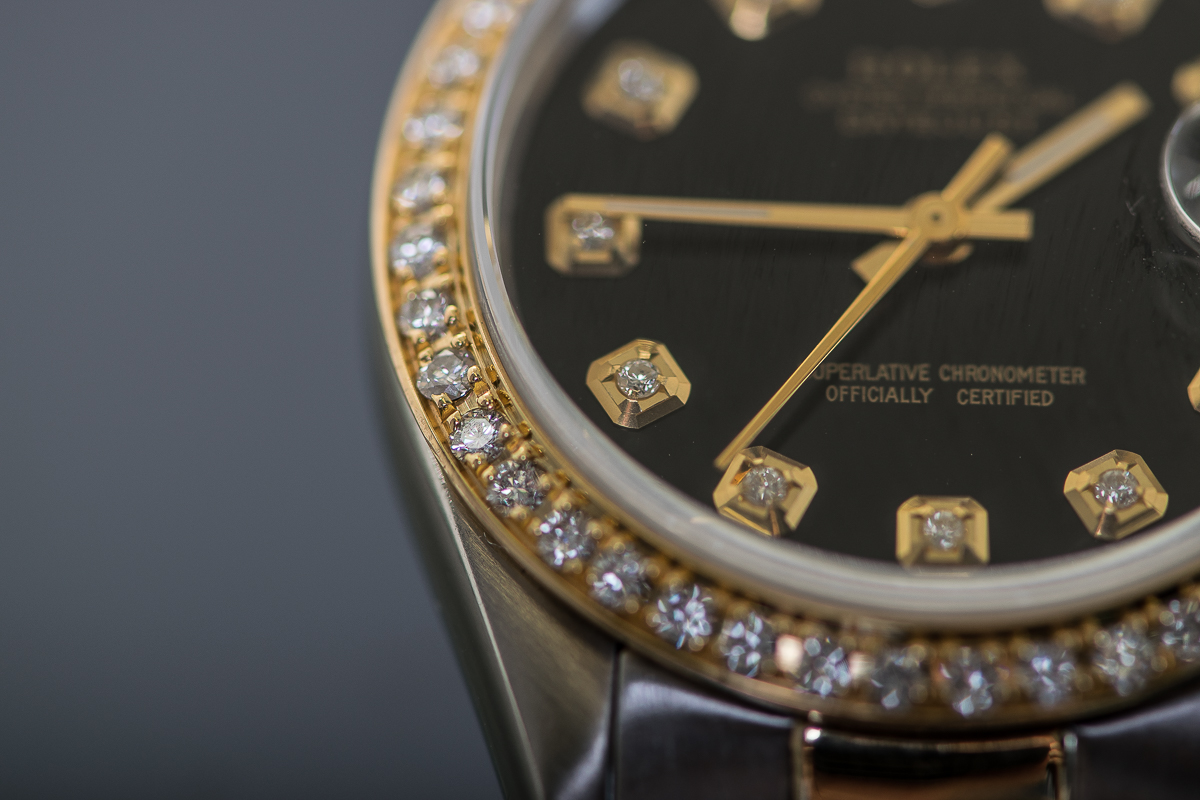Rolex Datejust 18K Yellow Gold and Diamond Watch