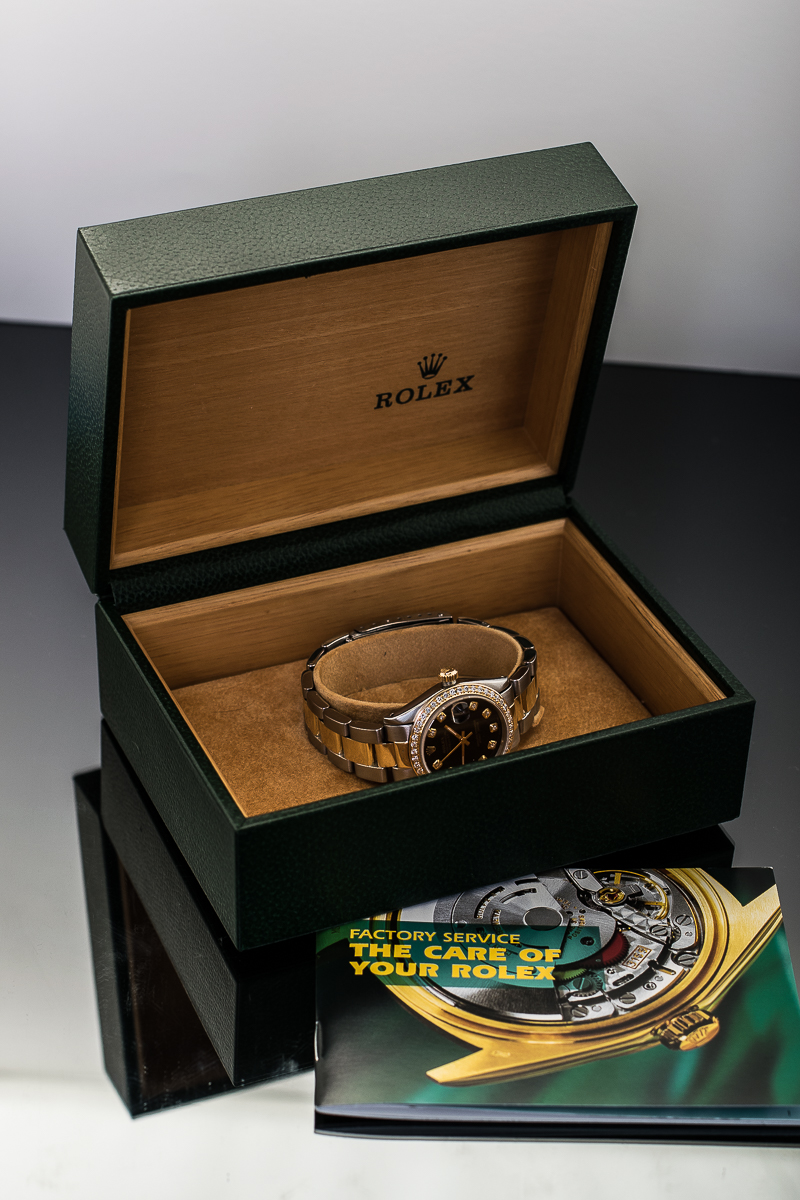 Rolex Datejust 18K Yellow Gold and Diamond Watch