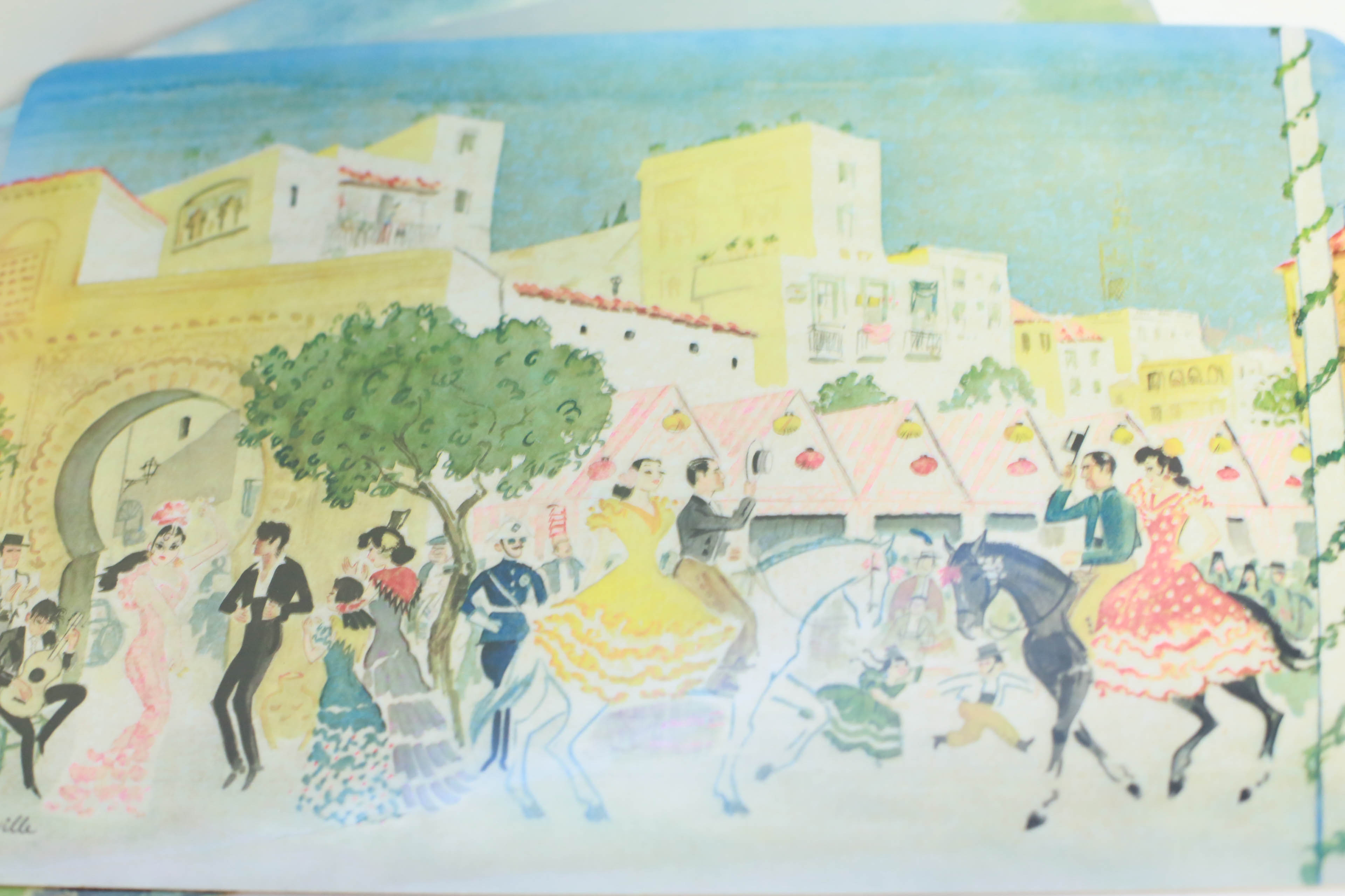 Collection of Vintage Travel Placemats